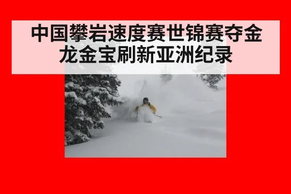 中国攀岩速度赛世锦赛夺金龙金宝刷新亚洲纪录